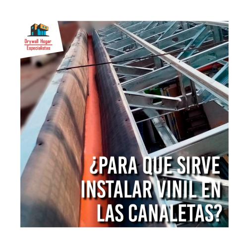 canaletas de agua para techo de drywall